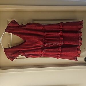 Burgundy  cocktail Dress 2xl By & By Brand